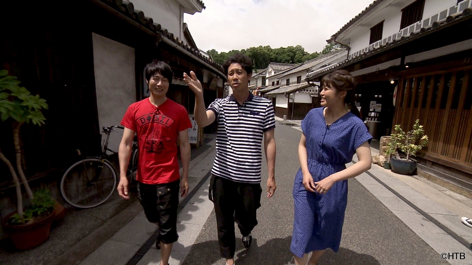 おにぎりあたためますか 岡山の旅 Blu-ray(左から戸次重幸、大泉洋、室岡里美) ©HTB
