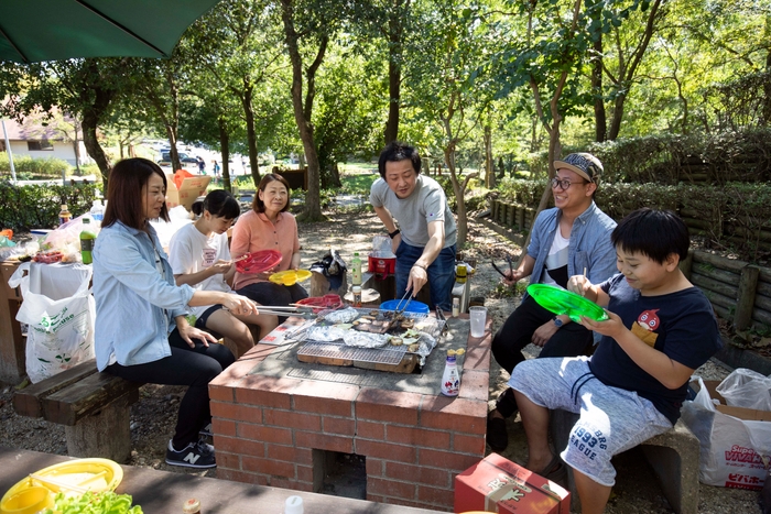 投稿例2(愛知県緑化センターでのBBQ)