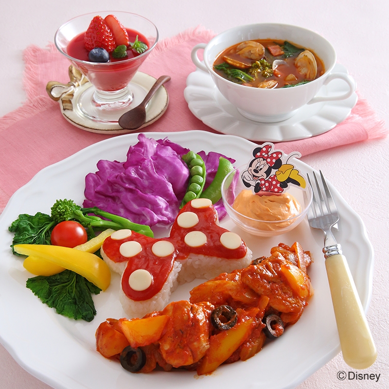 ミニーマウス/野菜をとろうあと60g!おうちでプロの味・カラフルスペシャルメニュー