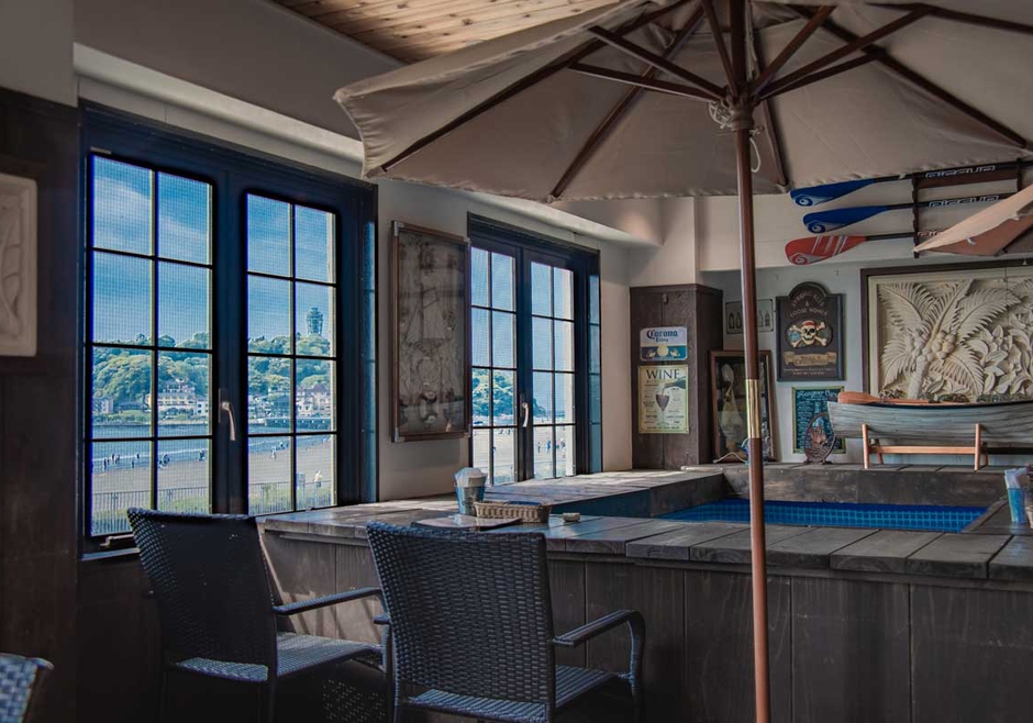 江ノ島と海を一望できるロケーション