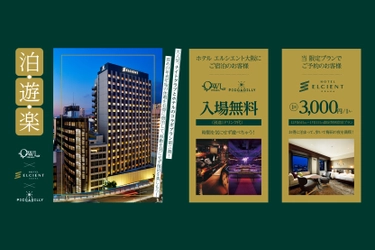 【好評企画 第3弾！】「ホテル エルシエント大阪」×「OWL OSAKA ＆ CLUB PICCADILLY」 特別コラボ宿泊プラン販売｜12月16日(水)～2021年1月11日(月)