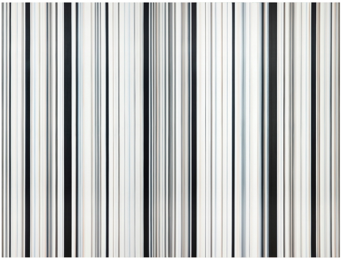 コーネーリア・トムセン「Stripes Nr. 102+103」(2016)/183×244cm/Oil on canvas