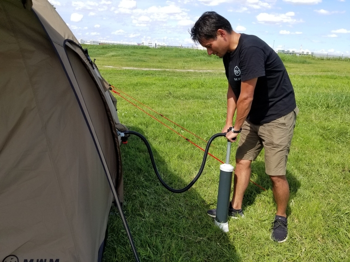 エアー注入風景