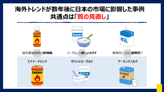 海外トレンドが日本の市場に影響した事例