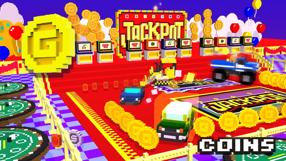 コインが大量に出るジャックポットを狙え！