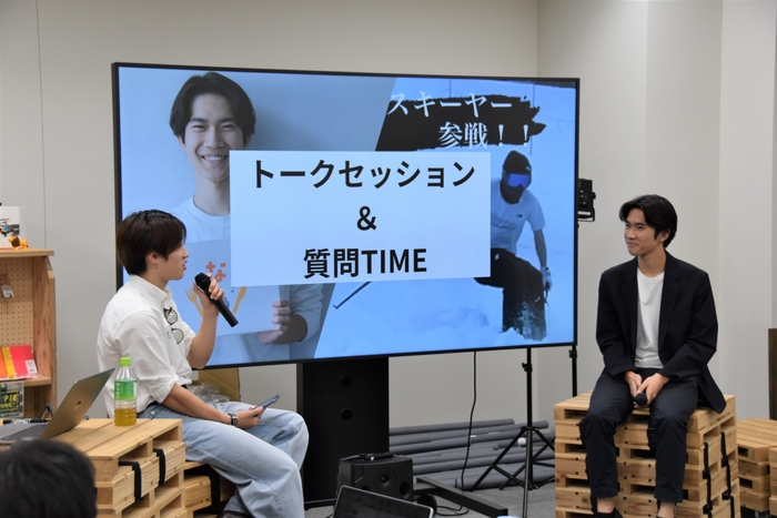 主催した「MEIJO STARTUP CLUB」小島さん(左)と箕浦さん