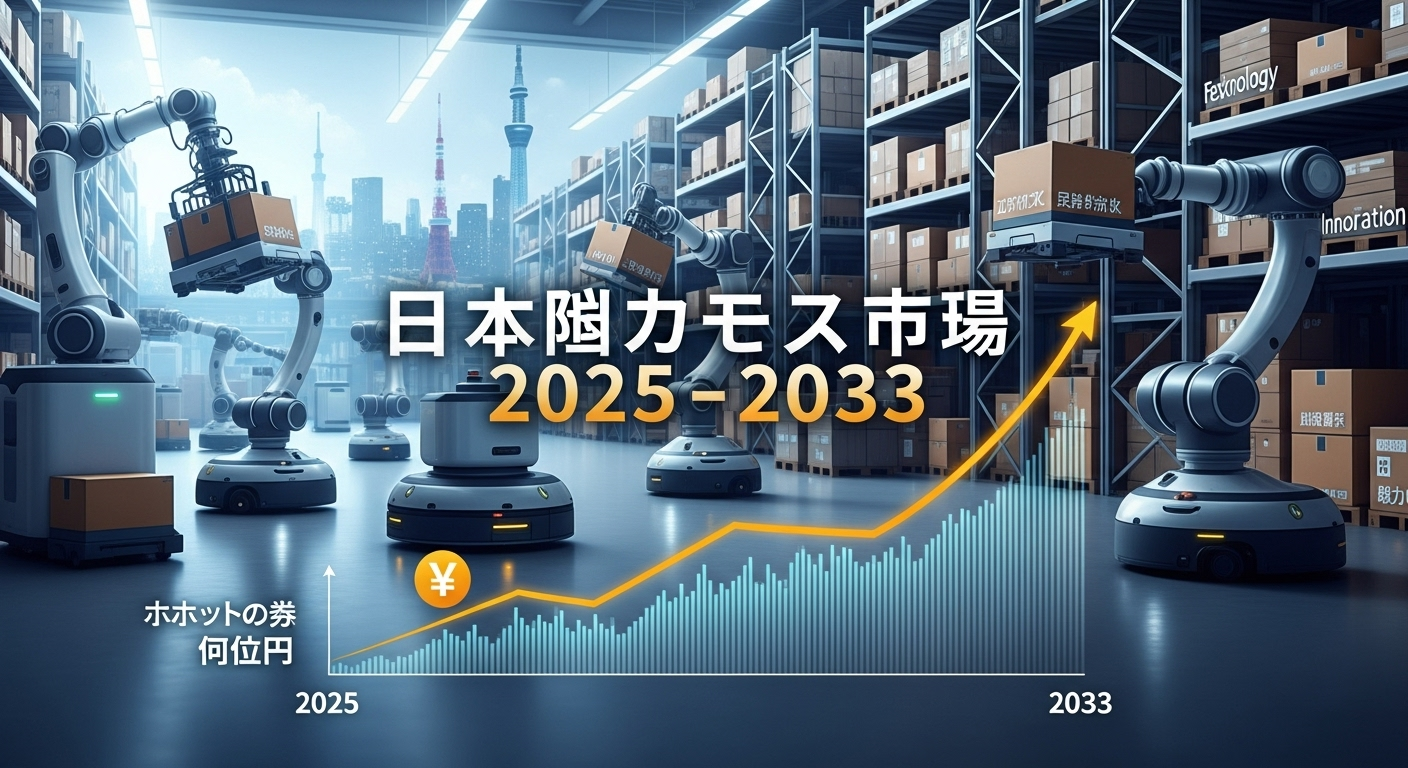 日本の倉庫ロボット市場は2033年までに14億9,790万米ドルの収益を生み出し、15.4%の成長率で成長すると予測