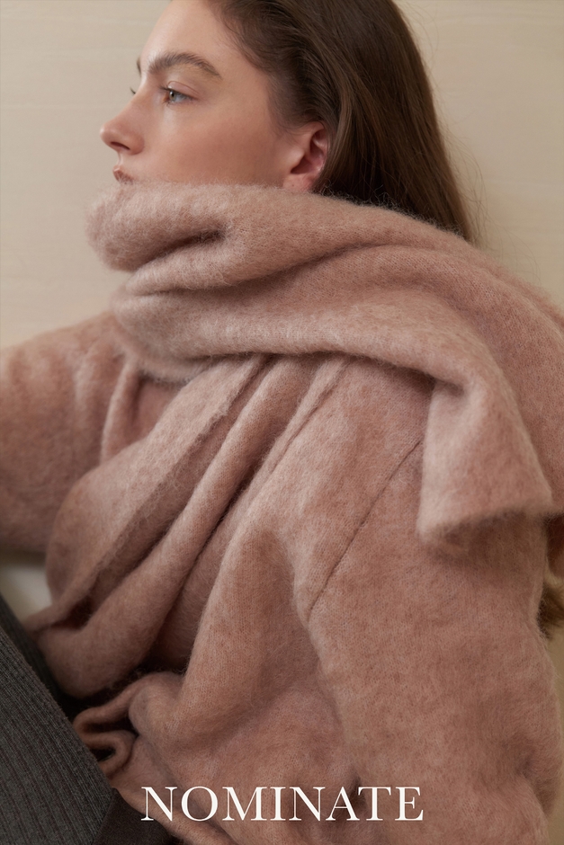 Alpane Mohair Soft Knit Muffler ￥28,620