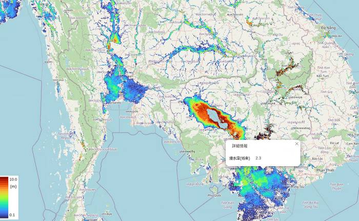 ＜高精度・高信頼度・高解像度を兼ね備えたグローバル将来洪水ハザードマップ(東南アジア地域)＞