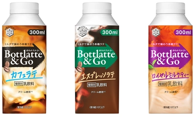 『Bottlatte＆Go』シリーズ（300ml） 2021年3月2日（火）、16日（火）より全国にてリニューアル発売 
