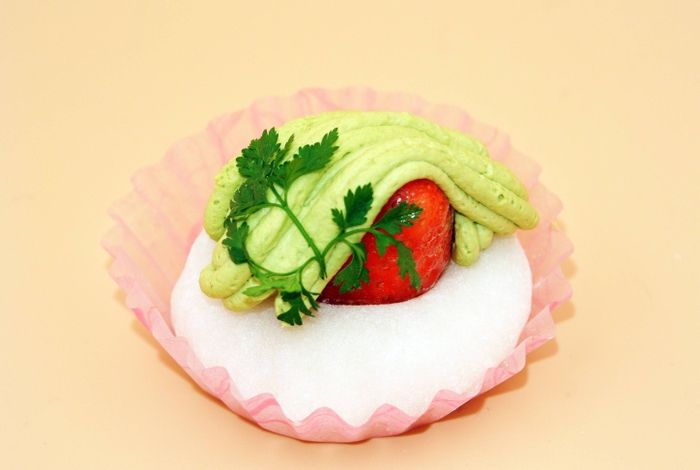 抹茶モンブランいちご大福