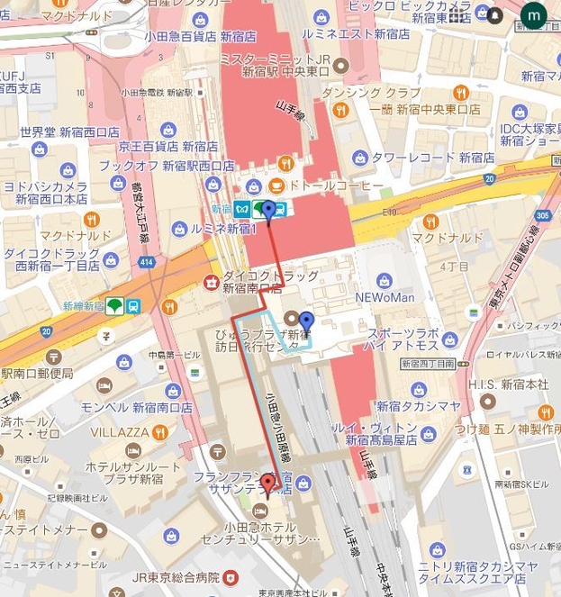 新宿オフィス地図