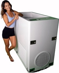 スポーツ愛好家やアンチエイジング、美容に興味のある方へ　 冷水浴のみでなく、温浴も可能な浴槽一体式「PlungeX(R)」 およびオリジナルサウナ機器を東京ビッグサイトにて展示