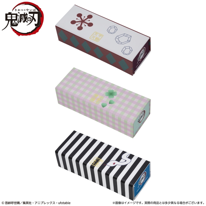 宇髄天元(上段)/甘露寺蜜璃(中段)/伊黒小芭内(下段)