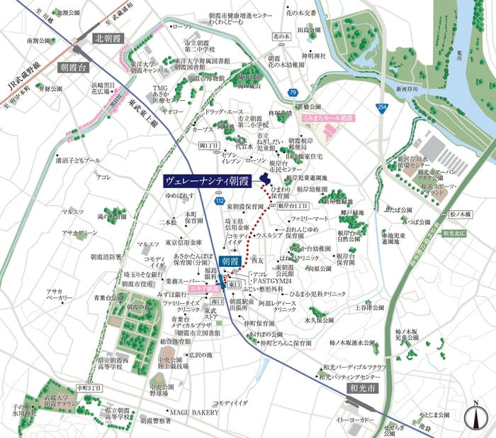 現地案内図