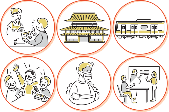 「Japaner」はさまざまな場面で訪日観光客をサポートします。