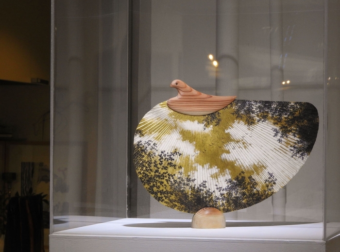 ミラノでの日本画家コラボ作品