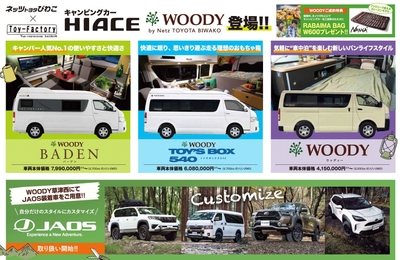 コラボレーションキャンピングカー「WOODY」&JAOS