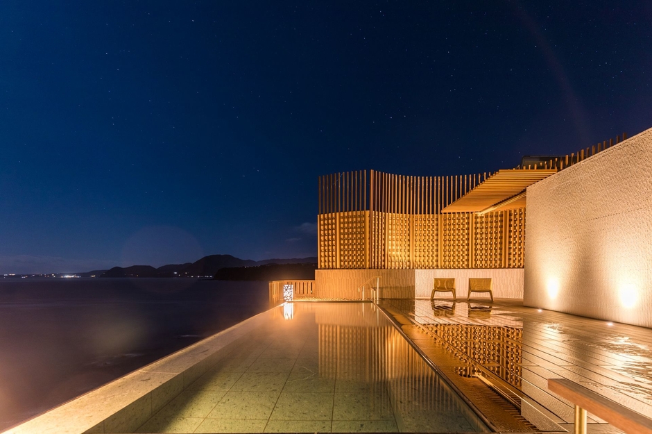 絶景露天風呂「蒼空Sora」夜景