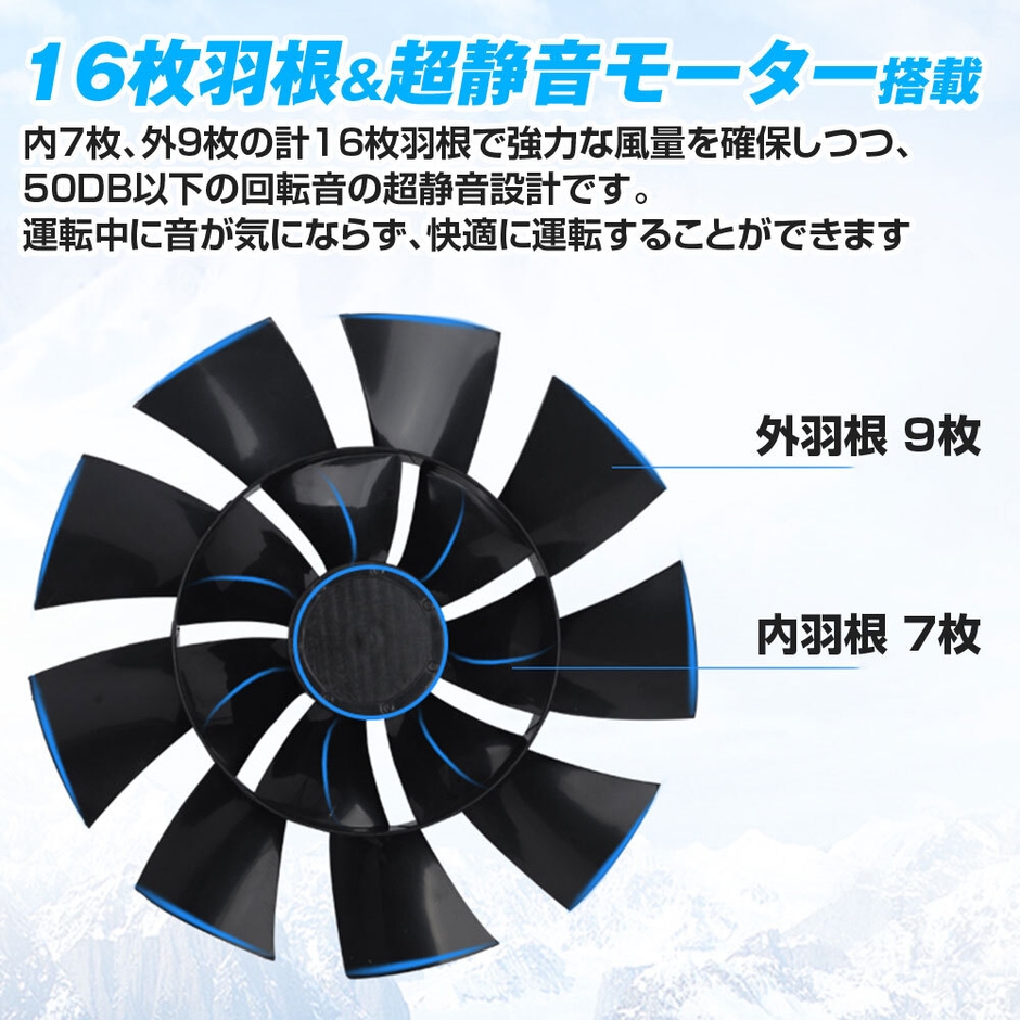 MAXWIN K-FAN10 16枚羽根(内羽根7枚・外羽根9枚)構造