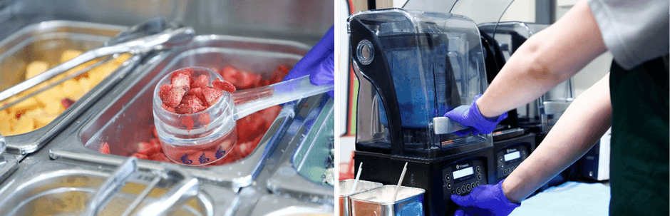 スムージーができるまで