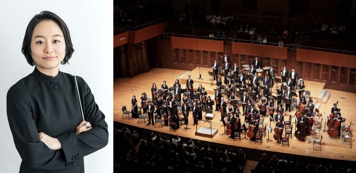 齋藤友香理(指揮) / 大阪交響楽団(管弦楽) ©飯島 隆