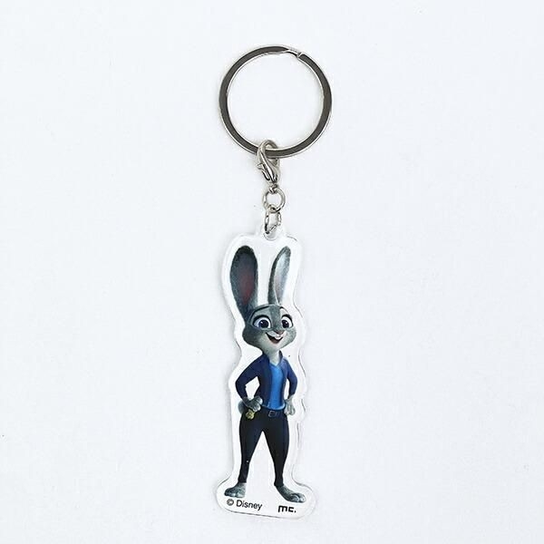 ディズニーの人気作品ズートピアのアクリルキーホルダー