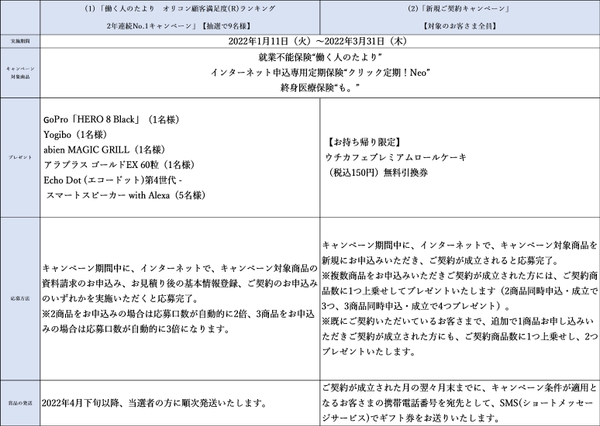 キャンペーン概要