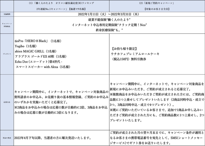キャンペーン概要
