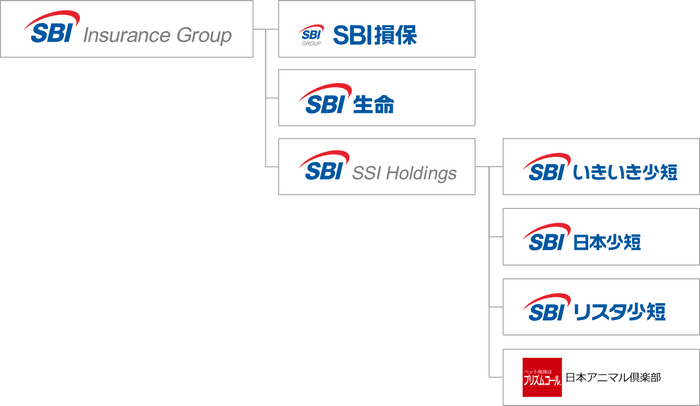 ＳＢＩインシュアランスグループ体制図