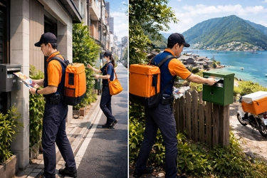 ポスティングの限界を突破。世帯カバー率100％の 「超高密度配布」と、民間航路を活用した 「島しょ部ポスティング」を同時リリース