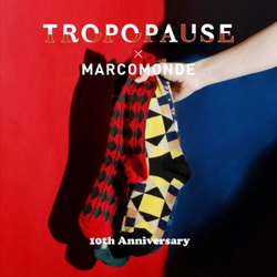 シャツブランド「TROPOPAUSE」が10周年目に再始動！ 第1弾はレッグウェアブランド「MARCOMONDE」とコラボ