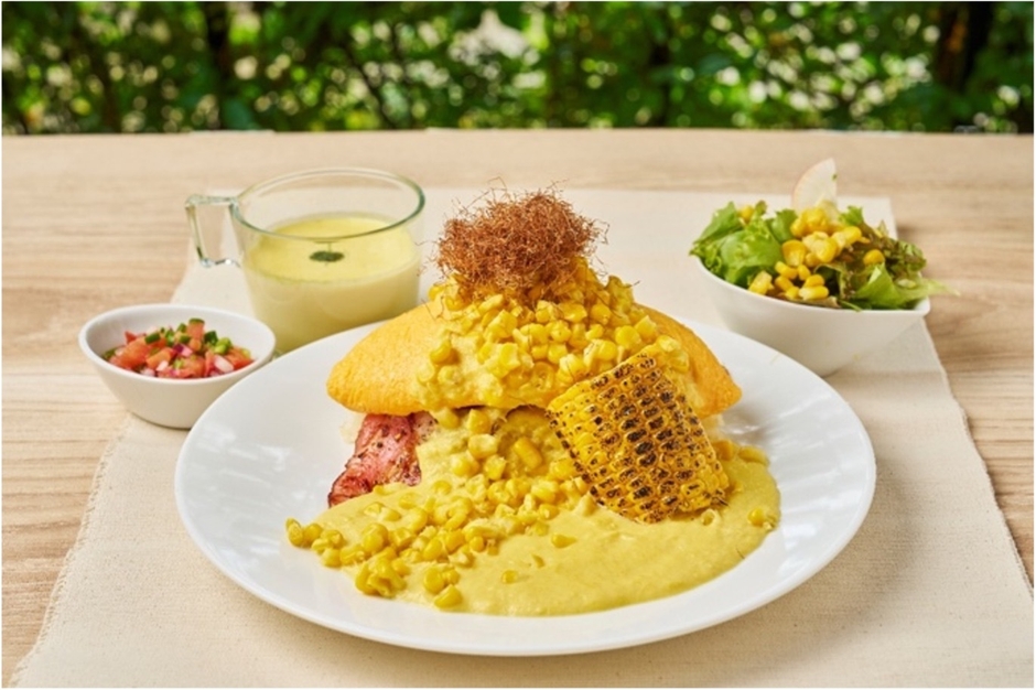 おひさまコーン畑のふわふわオムライス
