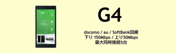 取扱商品：G4