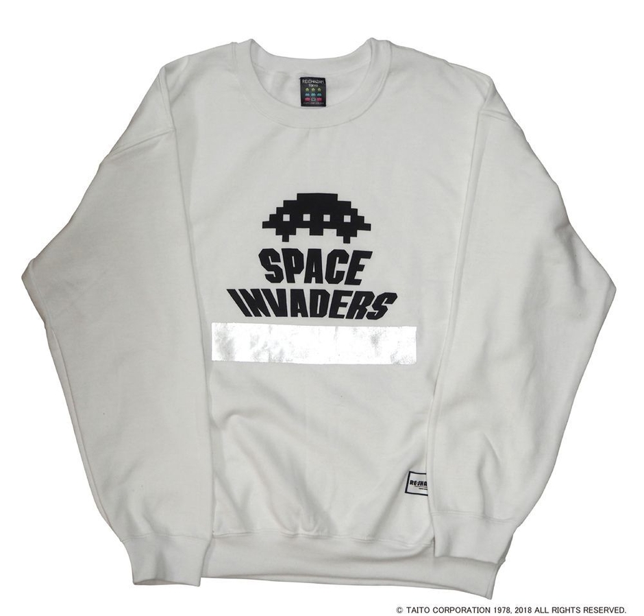 スペースインベーダー UFOシリーズ 箔押しスウェット