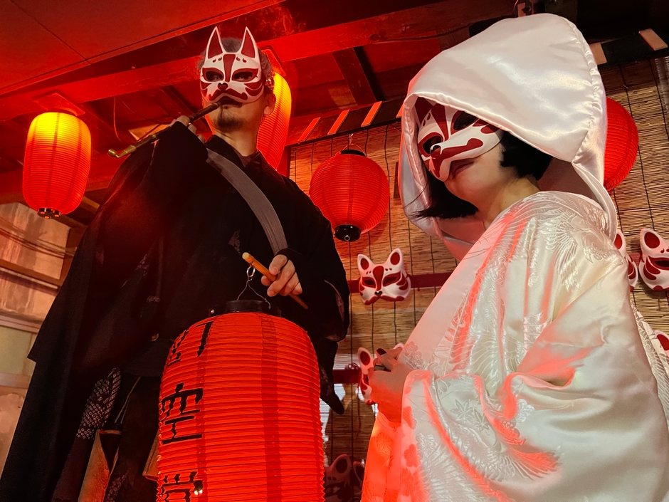 これぞ和風ハロウィン！狐のお面屋「幻空堂」が 『狐の嫁入り行列 ～お