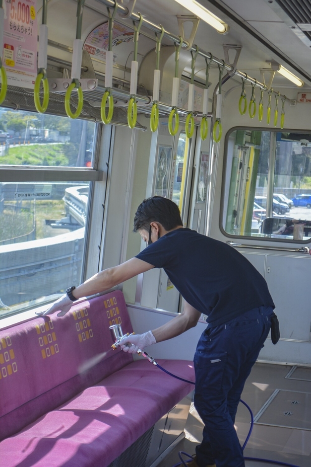 シート抗ウイルス施工