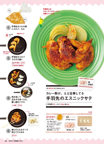 本書の最大の特長、見れば作れる、読まずに作れる「写真図解式レシピ」。料理初心者にもわかりやすい!
