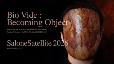 物質調律家・山崎タクマ　 世界最大のデザイン展ミラノサローネに出展　 モノと生命の境界を探る ― 自身を"モノ"として展示