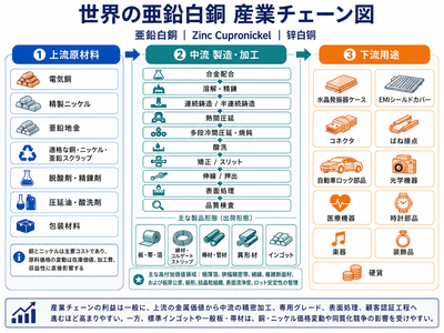 図.   亜鉛白銅産業チェーン分析