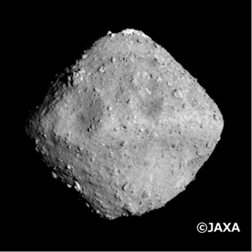 図1 はやぶさ2探査機が撮影した 小惑星リュウグウ