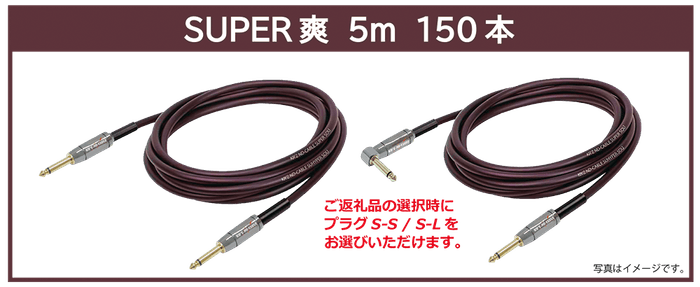 リターン・【SUPER爽】5m:ご支援金20,000円