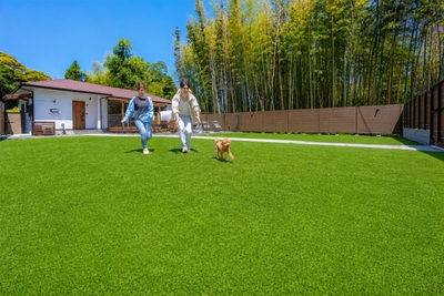 170m2超の広々プライベートドッグラン