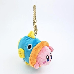 カービィの手のひらサイズのマスコット。かばんにつけて癒しのモチーフになること間違いなしです。