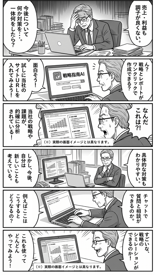 漫画でわかる戦略指南AI_経営者編