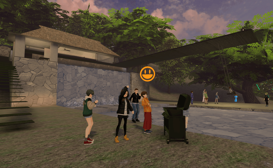 Water Garden 緑を鮮やかに映し出す、滝を配した静謐なる水盤。