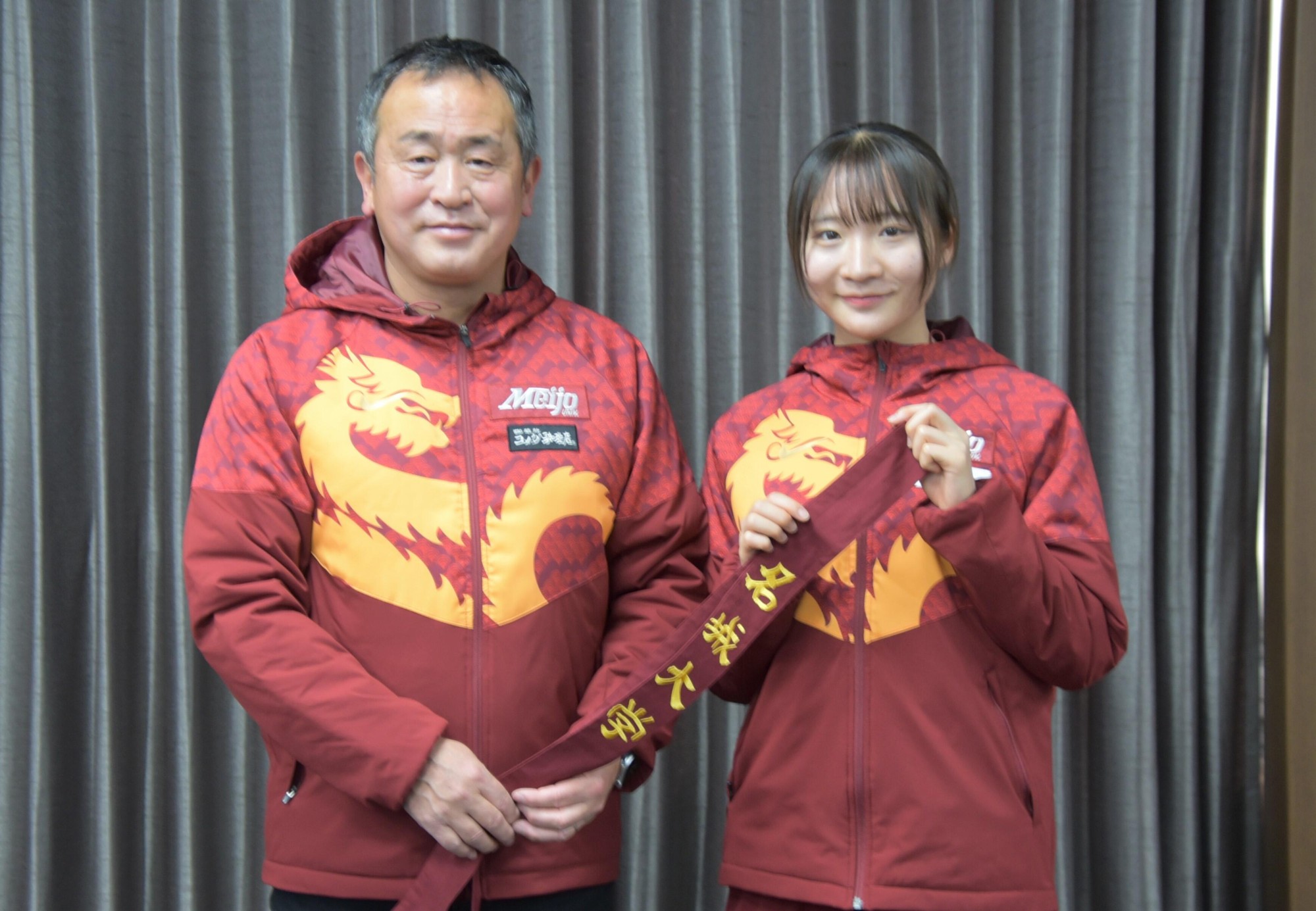 【名城大学・女子駅伝部】12月30日（火）の「富士山女子駅伝」出場を学長らに報告