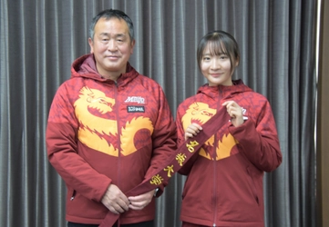 【名城大学・女子駅伝部】12月30日（火）の「富士山女子駅伝」出場を学長らに報告