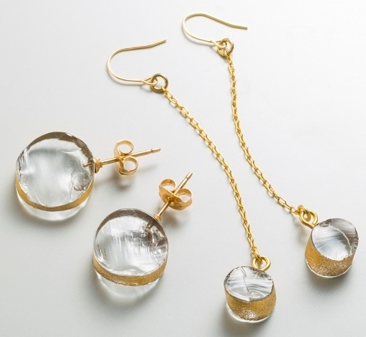 ＜関野　ゆうこ＞ Sorte glass jewwlry ピアス