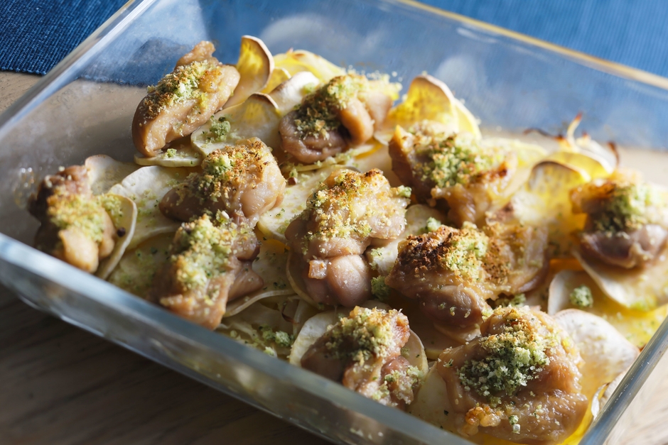 【ランチ&ディナー】丹後のさつま芋とチキンのブーランジェリー風